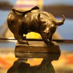 bronze bull statue