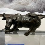 bronze bull statue