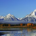Mount Moran and lake